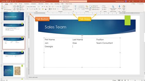 What is design tab in PowerPoint?